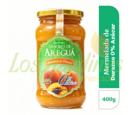 MERMELADA SABORES DE AREGUA DURAZNO CERO 400G