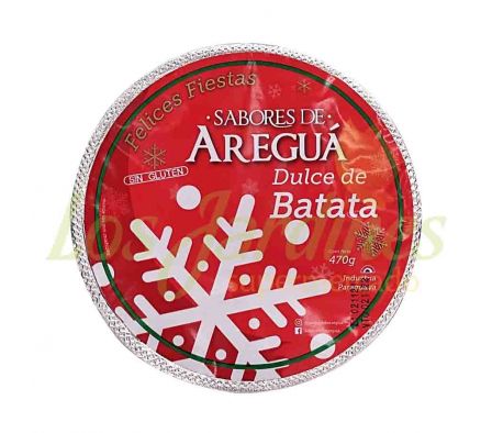 DULCE DE BATATA NAVIDEÑO SABORES DE AREGUA 470G.