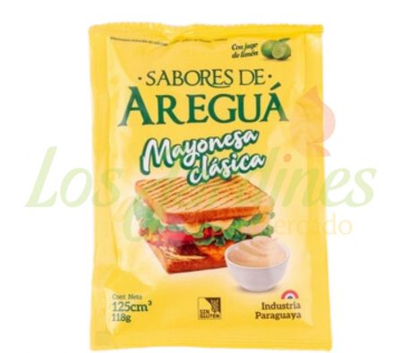 MAYONESA SABORES DE AREGUA SACHET 118G