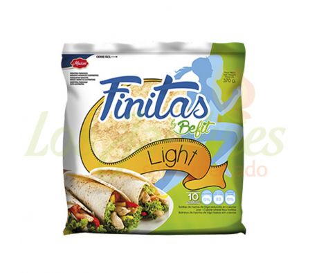 TORTILLAS DE HARINA FINITAS LIGHT BE FIT 370 G