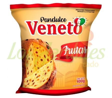 PAN DULCE VENETO FRUTAS BOLSA 400GR