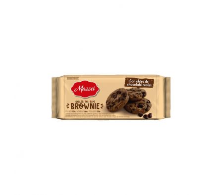 MAZZEI COOKIES BROWNIE CHIPS DE CHOCOLATE 125G