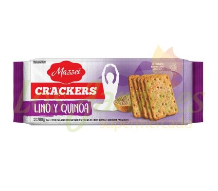 GALLETITA MAZZEI CRACKERS LINO Y QUINOA 200G
