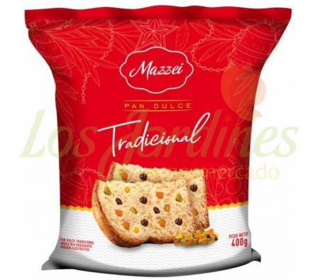 PAN DULCE FRUTAS MAZZEI MASA MADRE BOLSA 400GR
