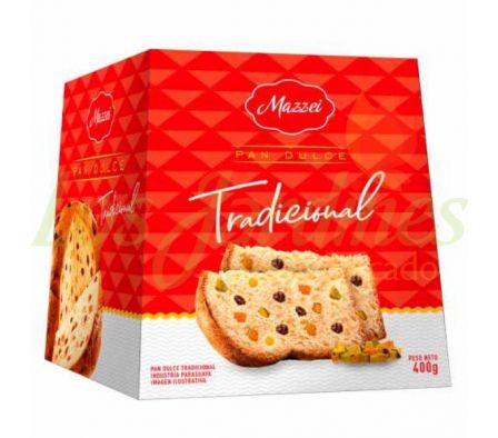 PAN DULCE FRUTAS MAZZEI MASA MADRE CAJA 400GR