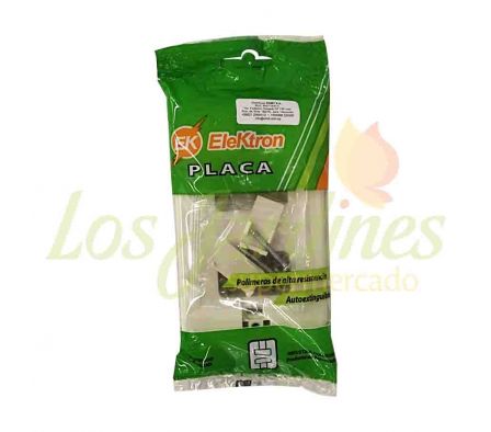 PLACA SEPARADA DE 2 PUNTOS ELEKTRON 10A 250 V