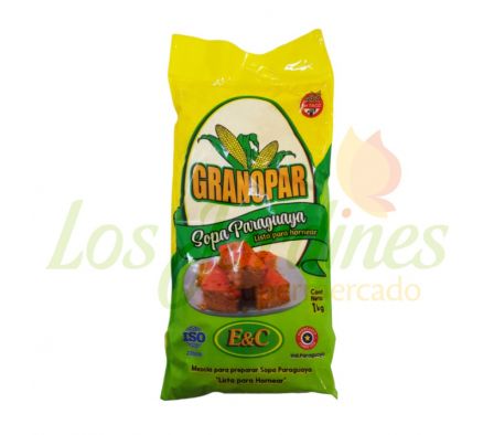MASA PARA SOPA PARAGUAYA GRANOPAR 1KG