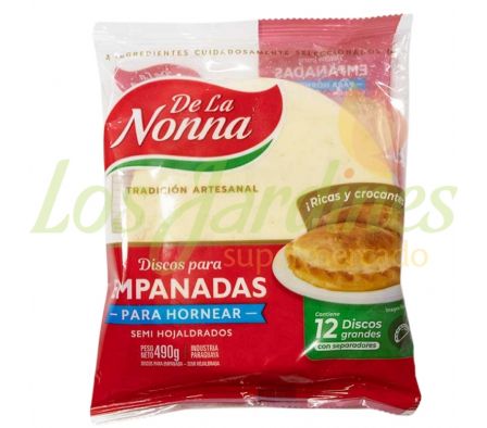 DISCO PARA EMPANADAS DE LA NONNA SEMIHOJALDRADA G