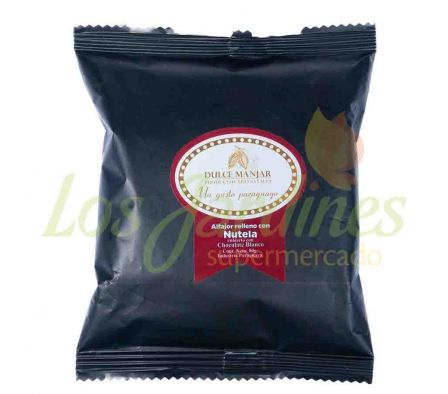 ALFAJOR DE NUTELLA C/CHOCOLATE BCO 80 GR