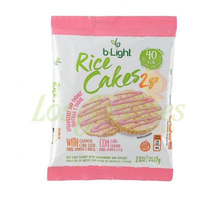 GALLETA DE ARROZ C/GLASE DE FRUTILLA Y YOGURT 17