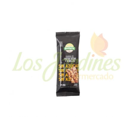 BARRA BROTERRA FRUTOS SECOS Y SEMILLAS 30G