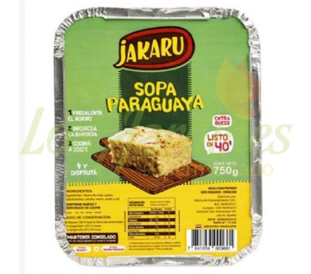 SOPA PARAGUAYA EN BANDEJA 750 GR