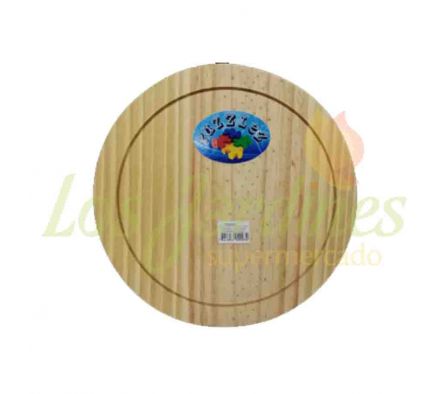PLATO DE MADERA C/RANURA GRANDE PUZZLEZ
