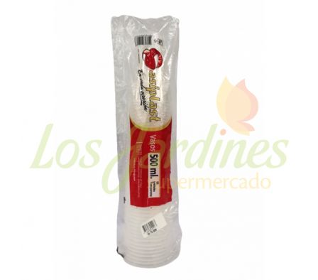 VASO DESCARTABLE ASIPLAST 500 ML 50 UN