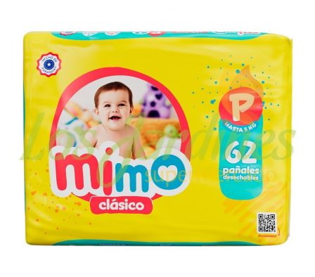 PAÑAL MIMO CLASICO PEQUEÑO MEGA 62U