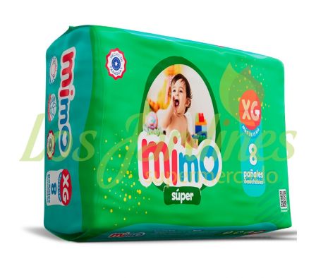 PAÑAL MIMO MEDIO XG MINI PACK 8UN