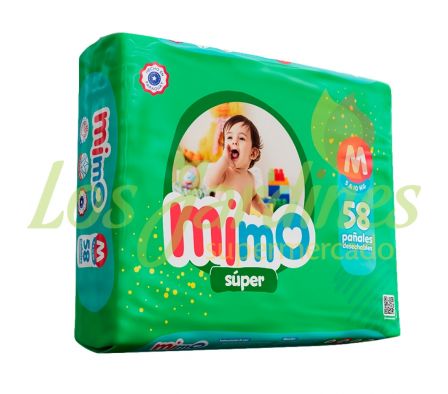 PAÑAL MIMO MEDIO M MEGA PACK 58UN