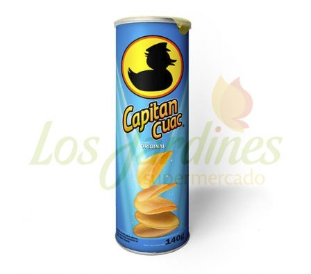 PAPAS FRITAS CAPITAN CUAC SABOR ORIGINAL TUBO 140