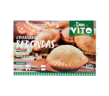 EMPANADAS DE JAMON Y QUESO DON VITO X 6 UNID.
