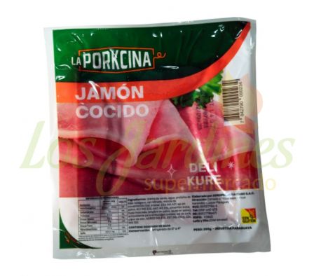 JAMON COCIDO LA PORKCINA ENVASADO 200G