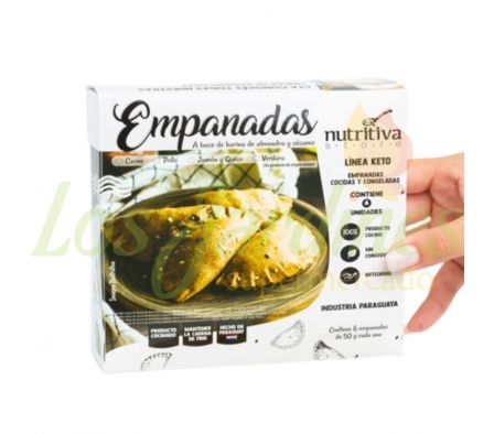 EMPANADAS COCIDAS Y CONG. KETO DE SABOR X 6 UNID.