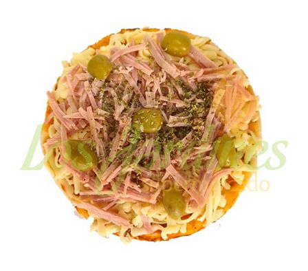 PIZZA ASUKA DE JAMON Y QUESO