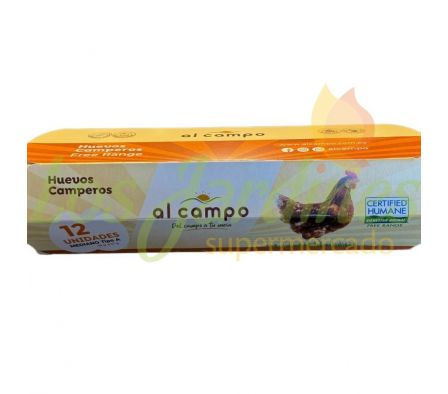 HUEVOS CAMPEROS TIPO A AL CAMPO 12U