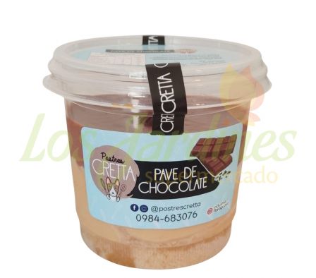 PAVE DE CHOCOLATE CON TAPA 250ML