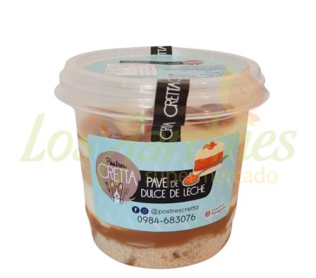 PAVE DE DULCE DE LECHE CRETTA CON TAPA 250ML
