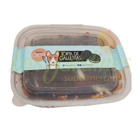 TORTA DE GALLETITAS CRETTA CON TAPA 600ML
