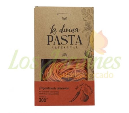 PASTA LA DIVINA SPAGUETTI AJI CON AJO/LAUREL 300G