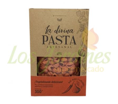 PASTA LA DIVINA CONCHIGLIE AJI CON AJO/LAUREL 300G
