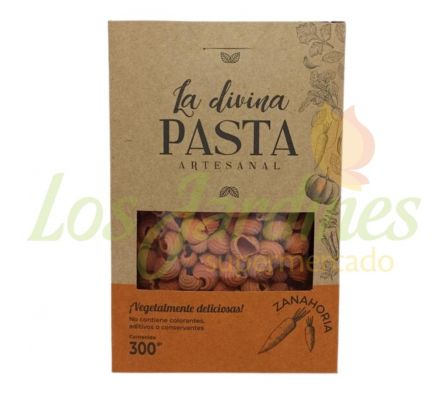 PASTA LA DIVINA CONCHIGLIE ZANAHORIA/PIMENTON 300G