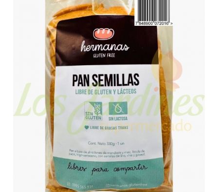 PAN CON SEMILLAS HERMANAS GLUTEN FREE 330GR