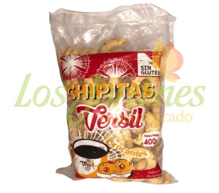 CHIPITAS VERSIL GLUTEM FREE PAQ. X 400 GR