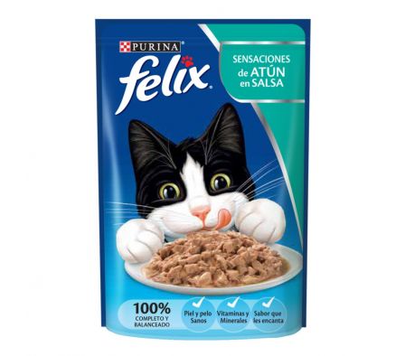 PURINA FELIX SENSACIONES DE ATÚN EN SALSA 85G: