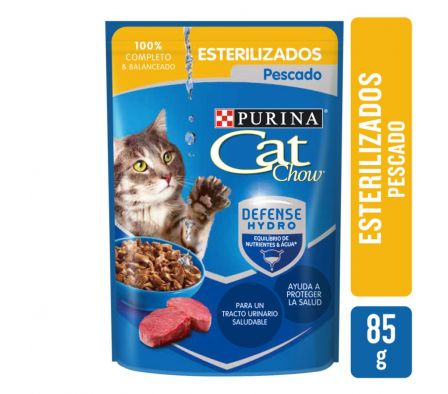 PURINA CAT CHOW ESTERILIZADOS PESCADO 85G: