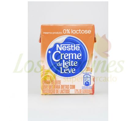 CREMA DE LECHE NESTLE ZERO LACT 200 GR
