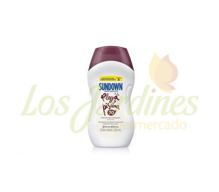 BLOQUEADOR FPS70 PLAYA PISCINA SUNDOWN 120ML
