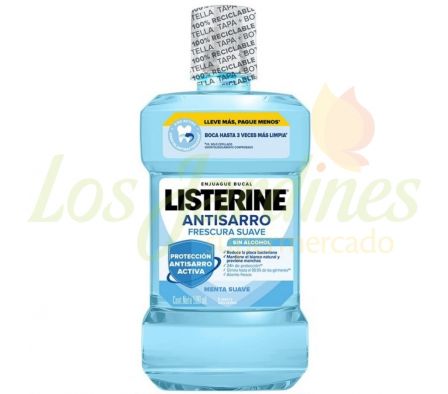 ENJUAGUE BUCAL LISTERINE ANTI-SARRO ZERO 500ML