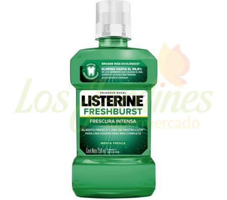 ENJUAGUE BUCAL LISTERINE FRESHBURST 250ML