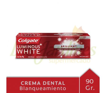CREMA DENT. COLGATE LUMINOUS WHITE 90 GRS