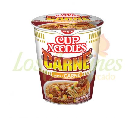 FIDEOS SABOR CARNE NISSIN CUP NOODLES 68G