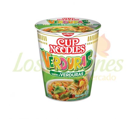 FIDEOS DE VERDURAS NISSIN CUP NOODLES 67G