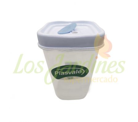 POTE HERMETICO CUADRADO PLASVALE 500 GR