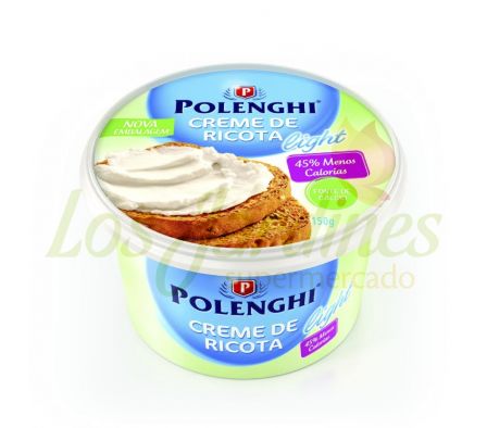 QUESO CREME DE RICOTA LIGHT POLENGHI X 150 GR:_
