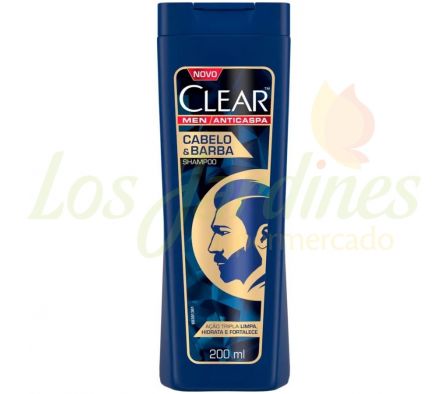 SHAMPOO CLEAR MEN CABELLO Y BARBA 200ML