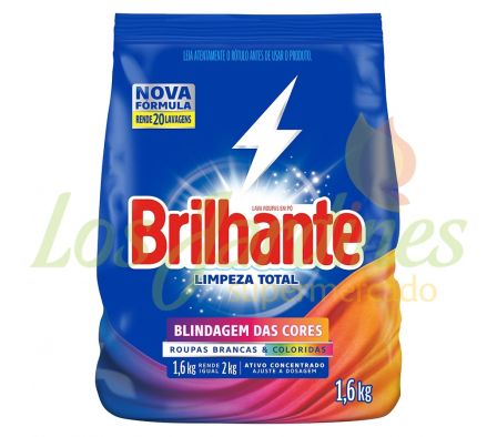JABON EN POLVO BRILHANTE LIMPIEZA TOTAL 1,6K