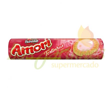 GALLETITA AMORI TORTINHAS MORANGO 140G