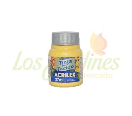PINTURA PARA TELA ACRILEX AMARILLO 37ML